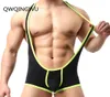 Stretch Shaper Tight Unitard Leotard Sexy Men039s Underwear Bodysuit Boxers Jumpsuits Wrestling Singlets Gay Jockstrap Shaper4753135