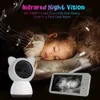 Baby moniteurs 5 pouces Moniteur bébé wifi avec application mobile 4x zoom 1080p Vision nocturne