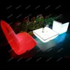 Hotel Hotel farbenfrohe Barstühle, Couchtisch, wasserdichte Lumineszenzhocker, Sofa, LED Luminous Ess Tisch und Stühle