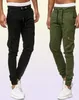 Pantaloni da uomo 95 pantaloni da carico in cotone stile slim coda con abbottonatura sportiva joggers suda gli uomini khaki esercito verde4113765