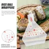 Opslagflessen 50 pc's inpakpapier rijstballen tassen onigiri wrapper bulk Japanse stijl sushi wrappers plastic verpakking