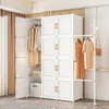 Bedroom Plastic Wardrobes Partitions Closets Clothes Portable Storage Cabinet Wardrobes Closet Shelf Closet Organizer Furniture