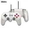 GamePads 8bitdo Pro 2 Contrôleur câblé USB GamePad avec joystick pour NItendo Switch Oled PC NS Game Accessoires