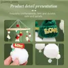 Mobiler# Lets Make Baby Christmas Series Mobile Bell Rattles nyfödda leksak trä fluffig boll spjälsäng dekoration vindklockor baby gåvor y240412