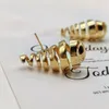 Dangle Ohrringe Silbernadel Wassertropfen für Frauen Girl Spiral Cut Creative Design Ohrstil Mode Juwelierparty Ungewöhnliches Accessoire
