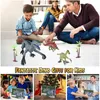 Elektrisch wandelen op afstand bestuurde spray dinosaur robot RC Toys gesimuleerde wandelwonkeling afstandsbediening met licht voor kinderen 240408