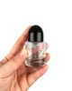 30 ml lege cosmetische verpakking Richtbare flesjes flesjes rond zwart wit deksel transparen glazen parfum spray fles 10PieClot8675092