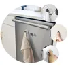 Haken 3 Stcs Plastikhänge Handtuch Wandküchenhalter Rack Pushtücher Badezimmer kostenloser Schlag