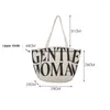 Bolsas de noite moda letra casual letra bolsa impressa bolsa de ombro portátil para mulheres bolsas de lona e compras