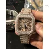 MN5S digner watch Skeleton Sier New Moissanite Diamonds Watch PASS TT Quartz movement Top quality Men Luxury Iced Out Sapphire Watch with box TFG1