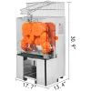 Juicers Vevor 2230 PCS / Min Electric Orange Squeezer Juice Fruirs Fruirs Juicer Press Machine Brink pour Shop Bar Restaurant Utilisation commerciale