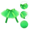 Appareils pour chiens 1pc St Patrick's Day's Gauze Jirt Party Pet Clothing Supply (vert)