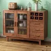 Glass Kitchen Living Room Cabinet Buffet Pantry Side Storage Display Cabinet Sideboard Meuble Rangement Bedroom Furniture BL50LC