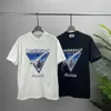 ファッショナブルなヨーロッパブランドCA夏の短袖Tシャツの男性と女性向けの汎用性の高いトップ3Dレター印刷デザイン