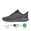 One Hokah Bondi 8 Clifton Athletic Running Shoes Hokahs Carbon X2 Triple Black Blanc Light Blue Bleu Hokahs Outdoor Designer Lifestyle Shock Absorption 36-45