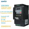 ZUKED 380V Économie VFD VFD Variable Fréquence Drive 220V Convertisseur Invertisseur 0,75 / 1,5 / 2,2 / 4/5,5 kW Contrôleur de vitesse du moteur