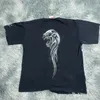 Y2K Gothic Skull Print Oversized T-Shirt Men 2024 JNCO Europese en Amerikaanse korte mouwen Harajuku Hip-Hop Fashion Tops 240408