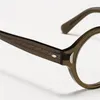 Optik Gözlükler Erkekler için Kadınlar Retro Tasarımcı TVR 520 Moda Sac Gözlükleri Asetat Çerçeve Ayrıntılı Elastikiyet Yuvarlak Stil Anti-mavi Lens Plakası Kutu