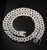 Who 1630Inch Micro Paved 12mm S Link Miami Cuban Chain Necklaces Hiphop Men Rhinestones Fashion Jewelry Drop 211W283n6001659