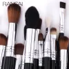 Shadow Rancai Makeup Brushes مجموعة 19PCS Foundation Powder Eyeshadow Contour Commetic Commetic Make Up Brush مع حقيبة شحن مجاني