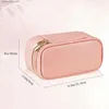 Cosmetic Bags Rownyeon Hochqualitäts Reißverschluss Tragbares Pink Trave Make -up -Tasche Doppelte Kosmetik Orangizer Hülle L49