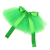 Appareils pour chiens 1pc St Patrick's Day's Gauze Jirt Party Pet Clothing Supply (vert)