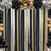 DIY GLITTER BLAT Black Gold Crepe Paper Streamers Rolls Birthday Party Decor Cortans Cortagens de Casamento Adulto Anniversary Supplies