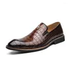 Casual Shoes Slip-on Large Size Leather Men's Formal Pointed Small Fashion