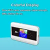 Carte SIM 4G SIM WiFi Router Color LCD Affichage LTE Modem SIM Card Pocket Mifi Hotspot 10 Utilisateurs WiFi Batterie intégrée WiFi portable