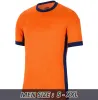 2024 Holanda Jersey Jersey Europeia Holland Club Soccer Jersey Copa do euro 24 25 Holandesa Camisa de futebol da equipe nacional Homens Kit de crianças