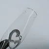 Vinglas 2 st /set Crystal Wedding Toasting Champagne Flutes Drink Cup Party Marriage Heart Decoration Cups Presentlåda