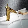 Rubinetti del lavandino da bagno design creativo di lusso design del bacino del bacino del rubinetto montato a monte