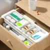 Boîte de tri de stockage rétractable Boîte de tiroir réglable en plastique Boîte d'organisateur écologique