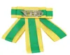 Broches broches à la main élégant vert jaune nœud xho étiquette grec soror arc cravate chi eta phi cols bijoux9434414