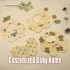 Bibs Burp panni Accessori per bambini personalizzati ragazza impermeabile bavastrino da babice da cucciolo sbavate lana per cuccioli di tessuto per bambini cuccioli di cotone bavaglini per bambini y240412