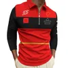 2024 New F1 Long Sleeve Polo Shirt Formula 1 Half Zip T-shirt Jersey Team Driver Racing Suit Uniform Men's Fashion Oversized Sweatshirt 870