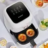 Fritas MEILING 220V Air Fryer 1000W doméstico Automático Máquina de batata frita de flechas de fumo automático Máquina de batatas fritas Inteligente