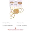 Hoop Ohrringe Xufeir Vintage plattiert Gold 6-set für Frauen modische Blattform-Schmuckzubehör