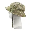 Berets Women Hat Hat Claping Cap Print Print Outdoor с ветрозащитным ремнем Анти-UV Sunshade для рыбалки в кемпинге унисекс