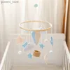 Mobiles# Baby Crib Mobile drewniane chmurę gorące balon łóżko Bell Nowon Nieprawidłowy wózek grzechotka kreskówka pluszowa zabawka niemowlę dzieci