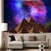 Tapestries Heilig Pyramid Tapestry Egypte sterrenhemelige muur ophangen voor woonkamer slaapkamer slaapkamer huisdecoraties