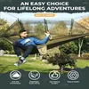 Camp Furniture Portable Camping Tourist Hammock Tent Voyage extérieur Jardin suspendu Mosquito Net Hamacs Swing Wiht Awnings imperméables