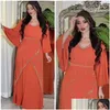 Ethnic Clothing Marocain Diamonds Abayas Women Muslim Evening Party Dress Islamic Arab S Gown Kaftan Dubai Jalabiya Djellaba Drop Deli Otzva