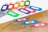 200pcs Plastique Keychain Clé Clé anneau de bricolage Nom des étiquettes pour les bagages à bagages de papier à bagages Mélanges Couleurs Clavier Chaîne Accessoires 2131842