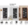 Storage Boxes 35 Grids Hanging Shoe Organizer Transparent Mesh Shoes Bag Over The Door Rack Durable Hight Quality