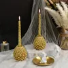 Candle Holders Pine Cone Holder Home Decoration Ornaments Nordic Resin Sculptures Christmas Pinecone Candlestick