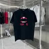 Dames T-shirtontwerper Xiaoxiangjia Correcte hoge versie 24SS Nieuwe vroege voorjaar korte mouwen T-shirt gepersonaliseerde print unisex mode veelzijdige m04x