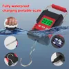 50Kg Full Waterproof Hanging Scale Portable Fish Hook Electronic Weighting Luggage Scale LCD Digital Scale with 1.5m Tape Ruler