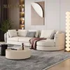 Curbe White Nordic Technology Corner Sofa Simple Modern Luxury Designer Adults Salon Lounge Lounge en forme de meubles en forme de L