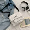 أكياس الكتف Dolove Canvas Crossbody Bag Messenger Messenger Fashion Harasukawa Planet Tooling Carge